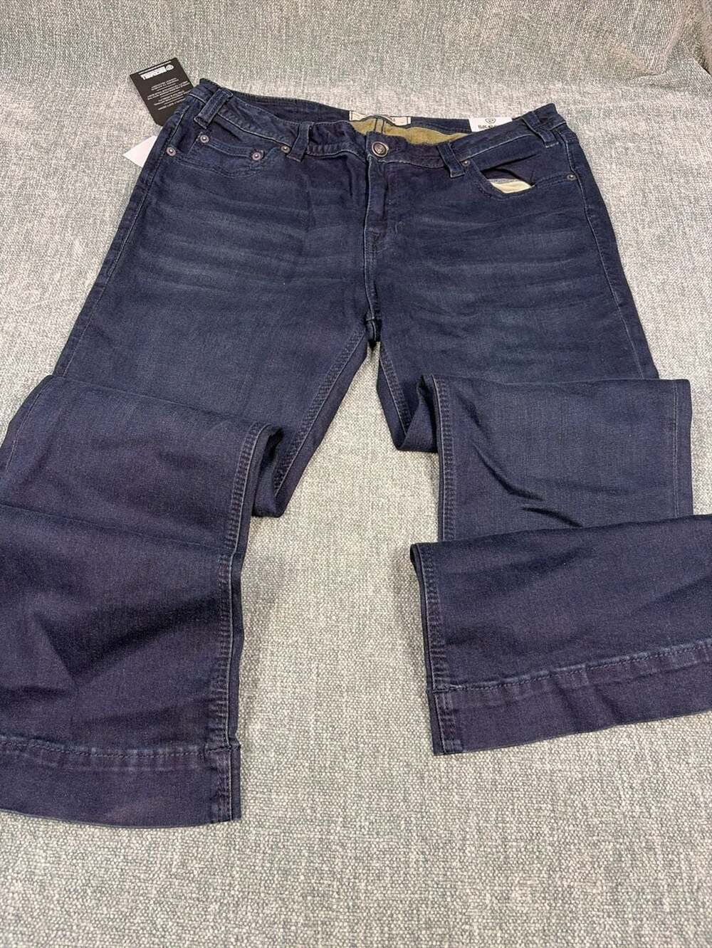 Rock & Roll Denim Womens Mid Rise Trouser Jeans W8M4164 Night Blue Size 33x32